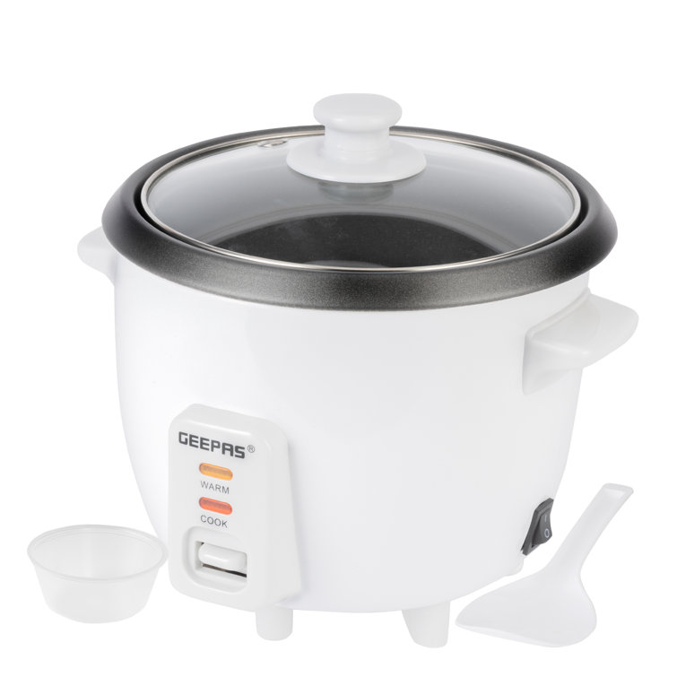 Geepas 0.6L Electric Rice Cooker Automatic, Keep Warm Function